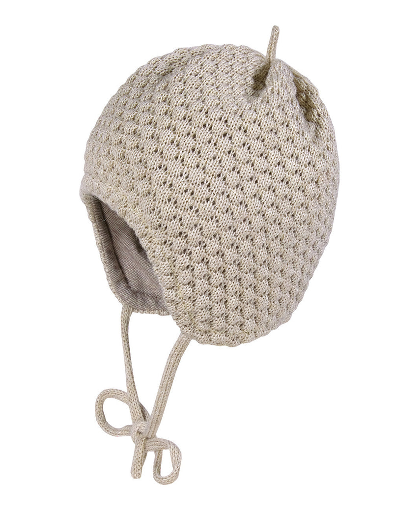 BABY-Mütze, Struktur Nuss buchemeliert