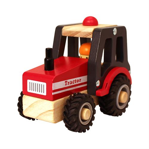 Holzauto Traktor mit Gummireifen