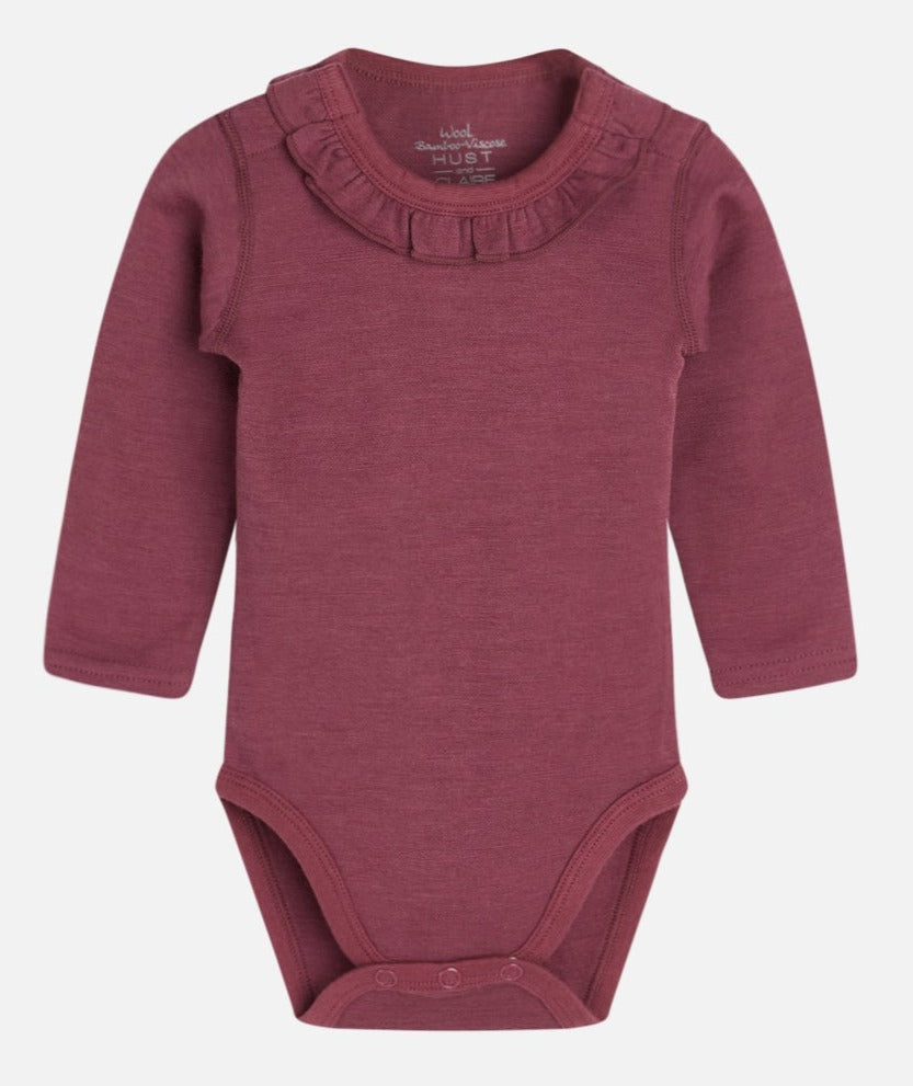 Hust & Claire HCBarbara Bodysuit Wolle/Bambus Purple Fig