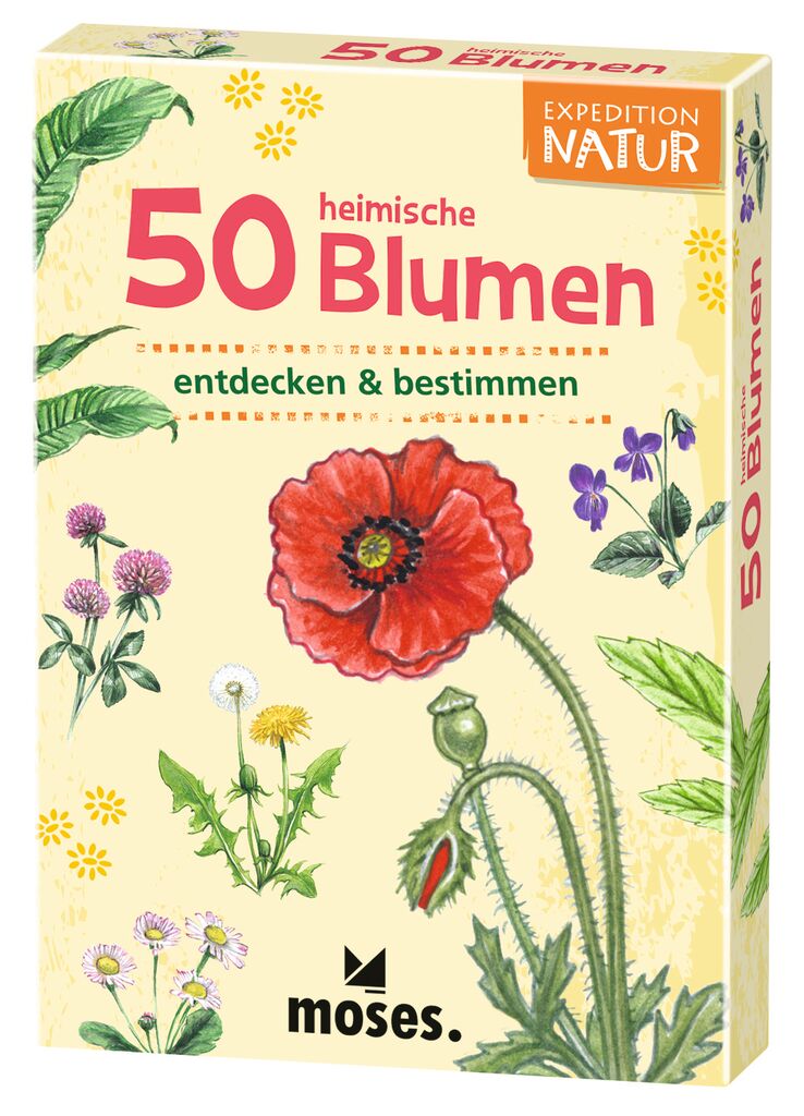 50 Karten über heimische Blumen