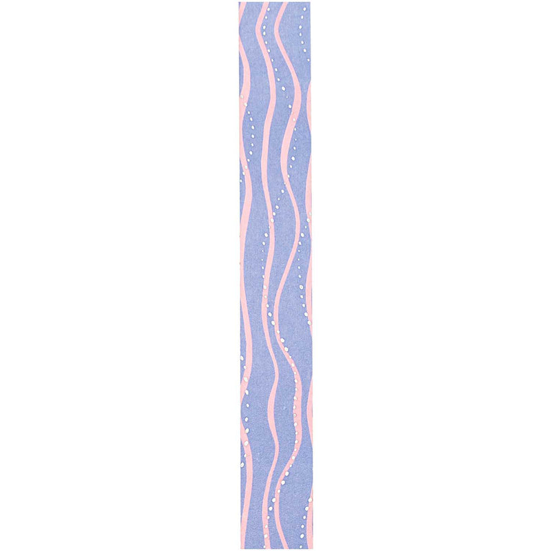 10 m Tape Meerjungfrauen-Wellen blau-rosa