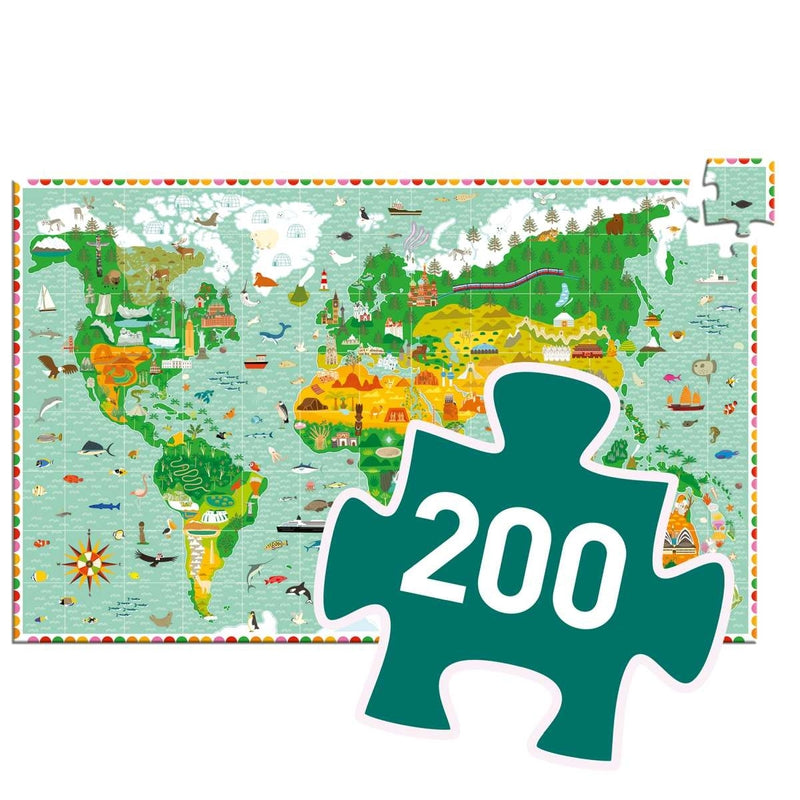 Wimmelpuzzle: Weltreise + Booklet - 200 Stk