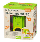2-Linsen-Becherlupe mit LED