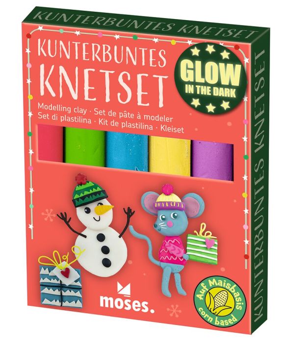 Kunterbuntes Knetset Glow