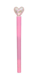 Holo Light-up Stift Herz rosa Stifte Moses