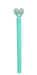 Holo Light-up Stift Herz türkis Stifte Moses