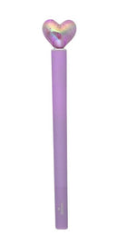 Holo Light-up Stift Herz violett Stifte Moses