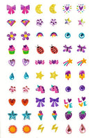 Funkelnde Klebe-Ohrringe