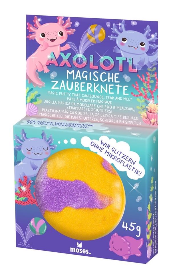 Magische Axolotl-Zauberknete