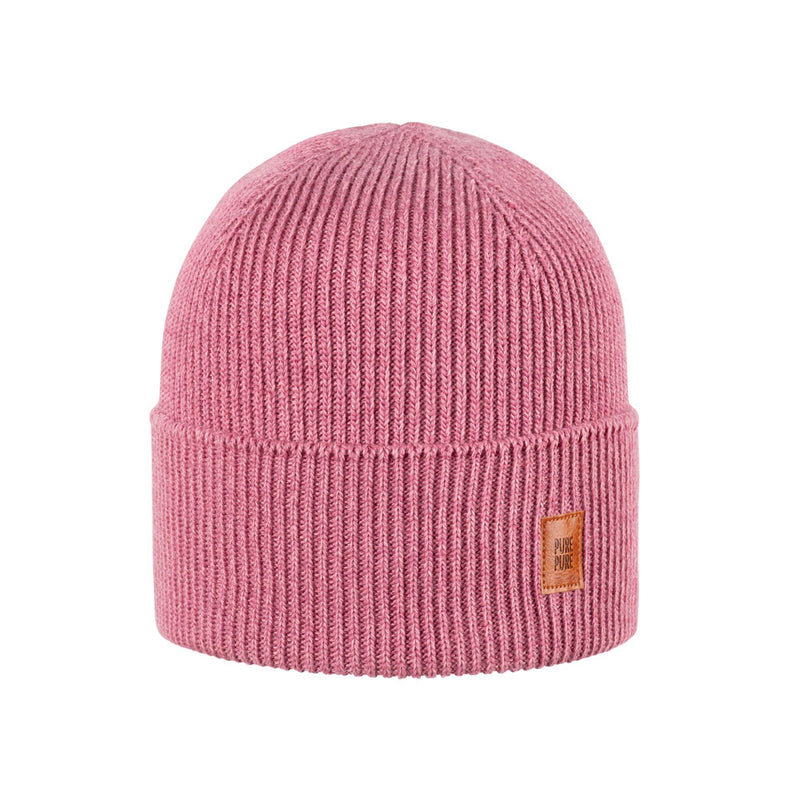 Pure Pure Beanie mit Umschlag Silky Dusty Pink