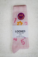 Tennissocken 1-2-3 dusty rose Socken Loones
