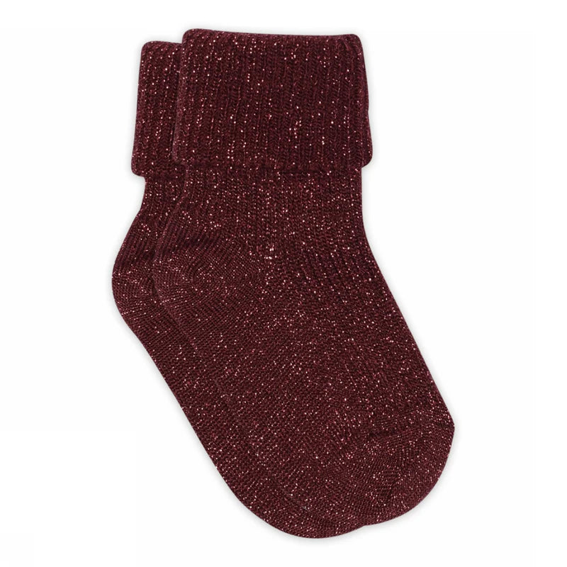 MP Socken Glitzer Iris Wine Red