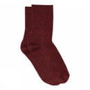 MP Celeste Glitzersocken - Weinrot