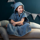 Frottee-Poncho Milo powder blue
