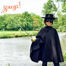 Zorro cape + mask, 4-8 yrs