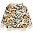 The New Nelson Sweatshirt - White Swan AOP