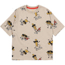 The New Narfalle Oversized T-shirt - Feather Gray AOP