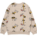 The New Oversized Sweatshirt - Feather Gray AOP