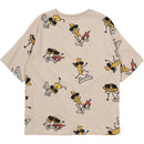 The New Narfalle Oversized T-shirt - Feather Gray AOP