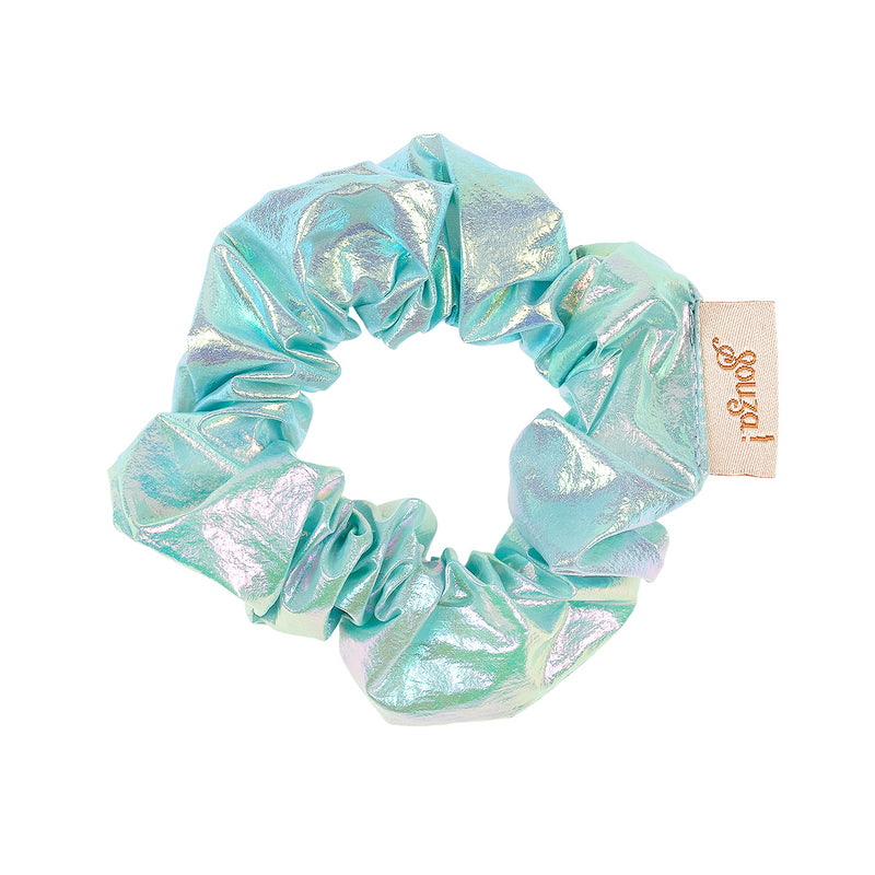 Scrunchy Elea blau metallic