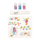 Glitzer Tattoo-Set Schmetterling