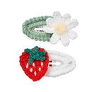Haarspangen „Vivy“ mit Erdbeere/Blume Haarspangen Souza