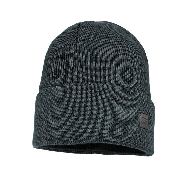 Maximo Beanie mit Umschlag Jerseyfutter dark slate