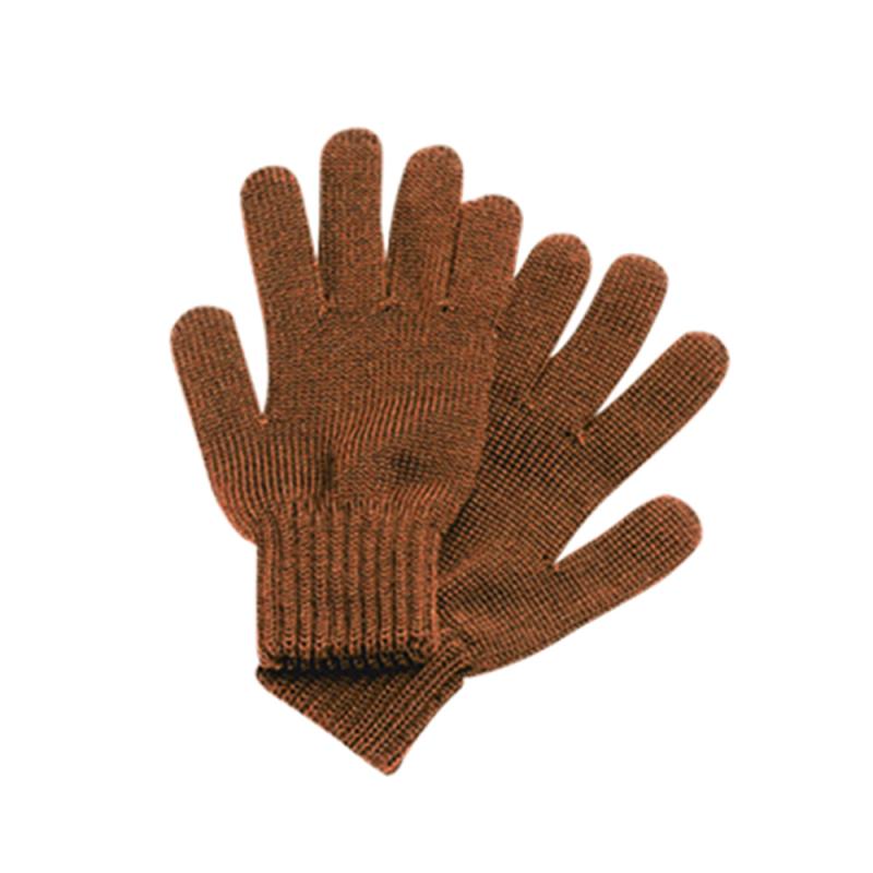 Fingerhandschuhe Strick Schokobraun