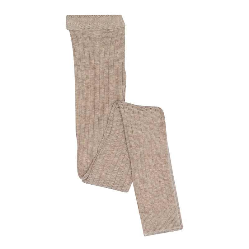 MP Leggings Rippe Light Brown Melange
