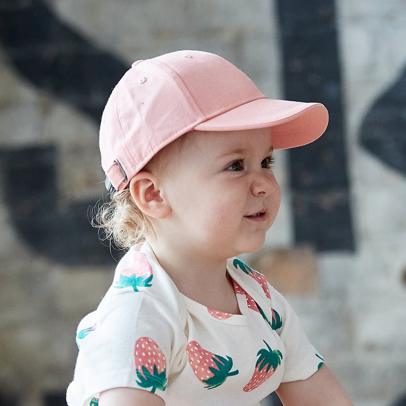 Kids Cap, Metallverschluss rosa Nelke