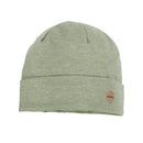 Mütze Jersey Microringel mit Umschlagrand Kaper-Hellbraunmeliert