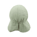 Mini Schildmütze mit Nackenschutz Musselin Foxglove