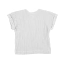 GOTS MINI BOY-Hemd, kurzer Arm Musselinstoff frostgrün