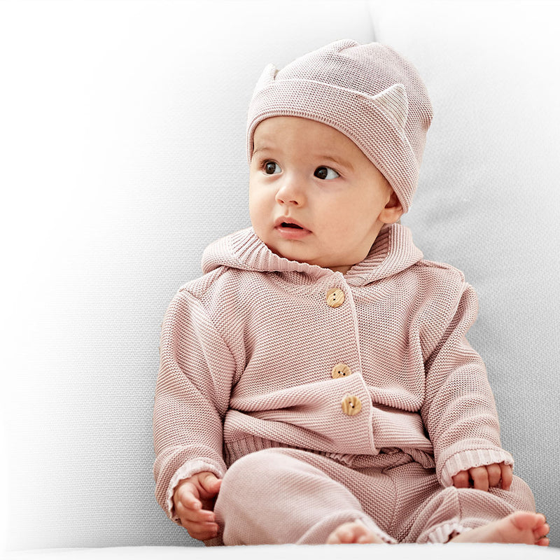 Maximo Baby Strickjacke GOTS Beigemeliert