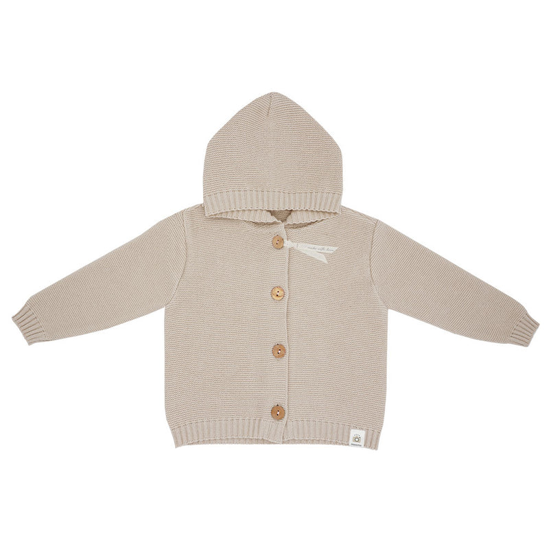 Maximo Baby Strickjacke GOTS Beigemeliert