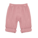 GOTS Krempelhose Musselin - altrosa