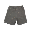 GOTS MINI-Shorts, Musselinstoff - graphit-palme