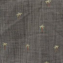 GOTS MINI-Shorts, Musselinstoff - graphit-palme