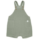 Latzshorts Musselin Frostgrün