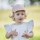 Baby GIRL-Cap Öhrchen Soft Rose/Multicolor