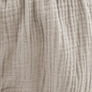 GOTS BABY BOY-Hemd, 3/4 Arm Musselinstoff beigemeliert