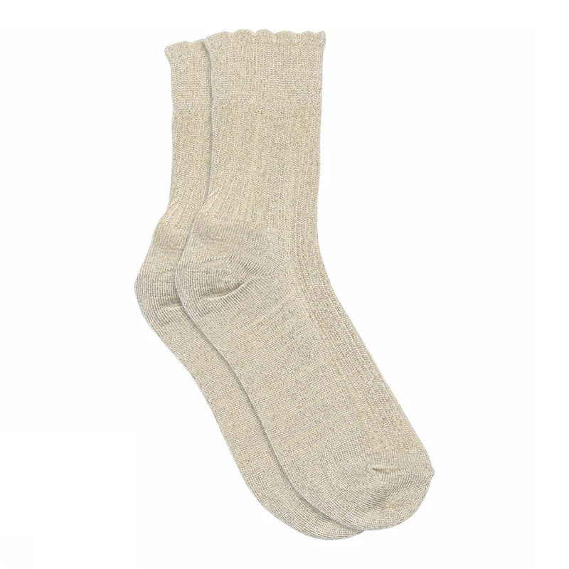MP Glitzersocken Celosia Ecru