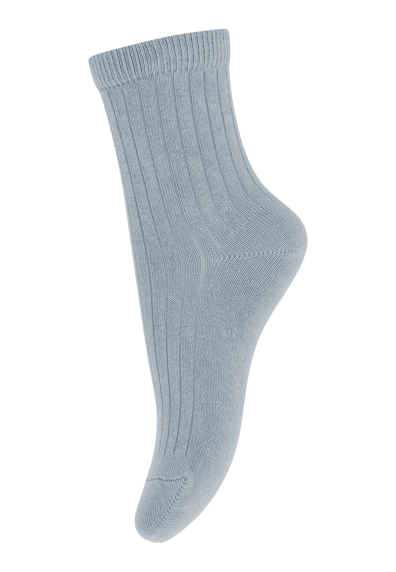 MP Socken Rippe Baumwolle Dusty Blue