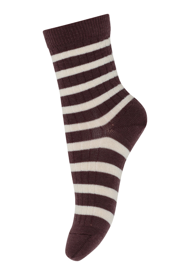 MP Socken Eli Wolle Grape Skin