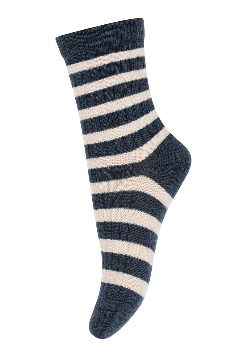 MP Socken Eli Wolle Dark Denim Melange