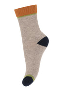 MP Socken Lou Light Brown Melange