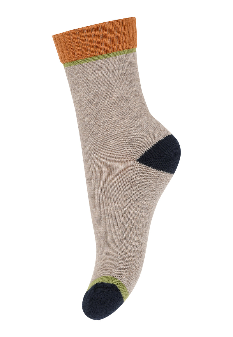 MP Socken Lou Light Brown Melange