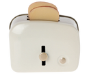 Miniatur Toaster mit Brot -Weiß
