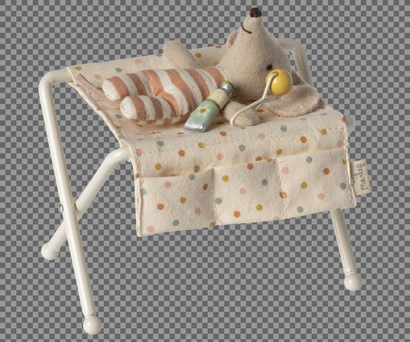 Wickeltisch für Baby Mäuse Off White