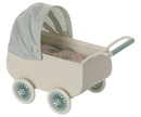 Kinderwagen mit Babymaus - Minze